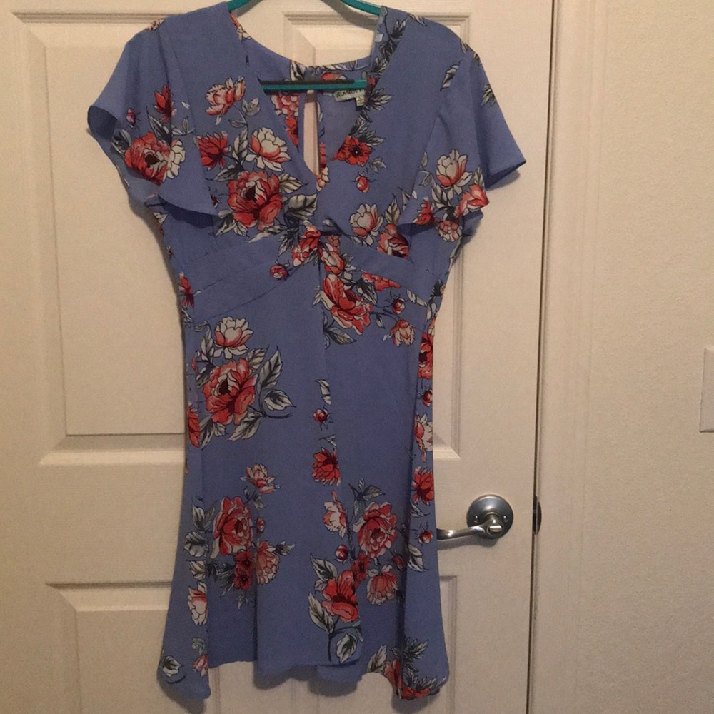 Blue Floral dress